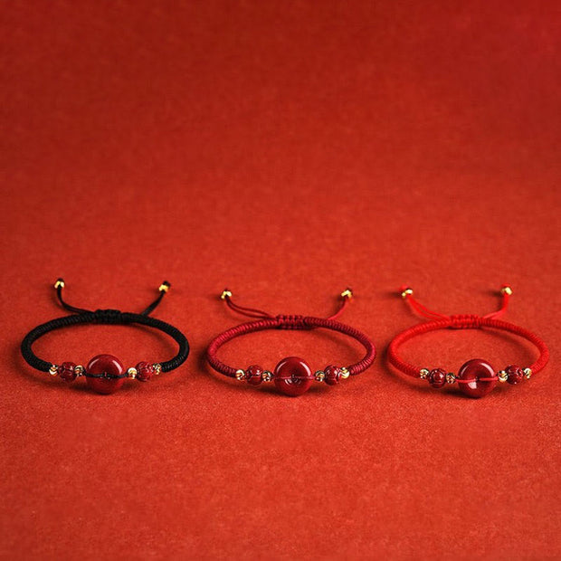 Buddha Stones Handmade Lotus Cinnabar Peace Buckle Blessing Braid Bracelet (Extra 35% Off | USE CODE: FS35) - image 19