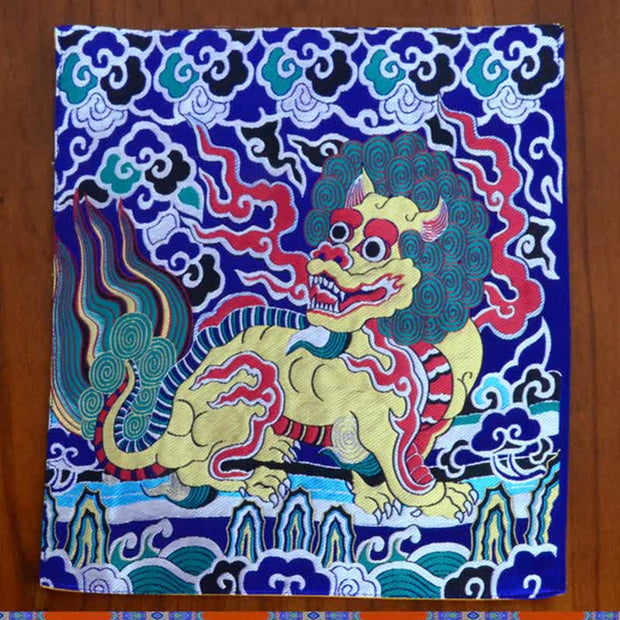 Fengshui Kirin Prayer Altar Mat Healing Meditation Auspicious Symbol Mat (Extra 35% Off | USE CODE: FS35) - Blue - 31*35cm - image 14