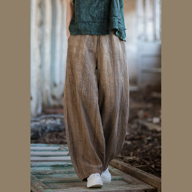 Buddha Stones Retro Tie Dye Harem Pants Casual Women's Yoga Pants With Pockets Harem Pants BS 23