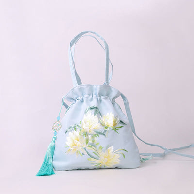 Buddha Stones Suzhou Embroidery Lotus Deer Epiphyllum Peony Rabbit Cotton Linen Tote Crossbody Bag Shoulder Bag Handbag 1