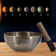 Lunar Rainbow Full Moon Singing Bowl Handcrafted for Healing and Meditation Positive Energy Sound Bowl Set