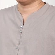 Buddha Stones Men's Short Sleeve Button Down Cotton Linen Shirt Men's Shirts BS 17