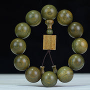 Buddha Stones Tibetan Green Sandalwood Cure Bracelet Bracelet BS 2