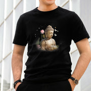 Buddha Stones Lotus Butterfly Meditation Buddha Tee T-shirt T-Shirts BS 5