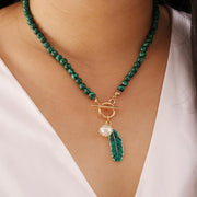 Buddha Stones Natural Malachite Calm Necklace & Bracelet (Extra 30% Off | USE CODE: FS30) - image 0
