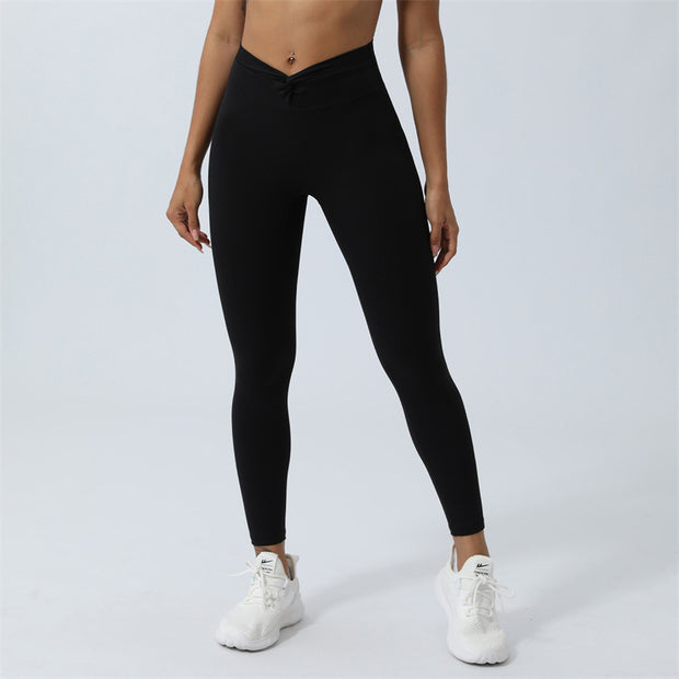 Buddha Stones Women Workout Long Sleeve Crisscross Backless Top Tee Leggings Sports Fitness Yoga Outfit