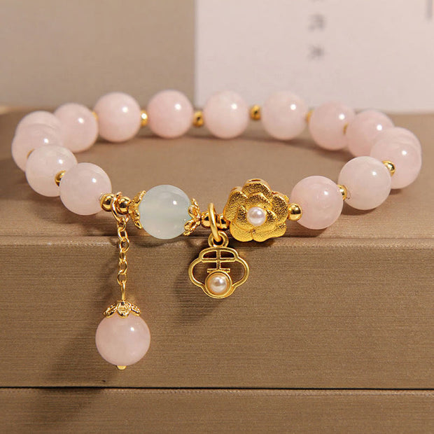 FREE Today: Promote Lucky Energy Pink Crystal Flower Bracelet FREE FREE Pink Crystal(Wrist Circumference: 14-17cm)