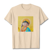 Buddha Stones Buddha Picks Up The Phone Tee T-shirt T-Shirts BS Bisque 2XL
