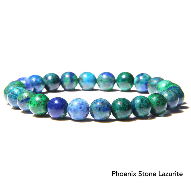 Natural Agate Stone Crystal Balance Beaded Bracelet Bracelet BS Phoenix Stone Lazurite