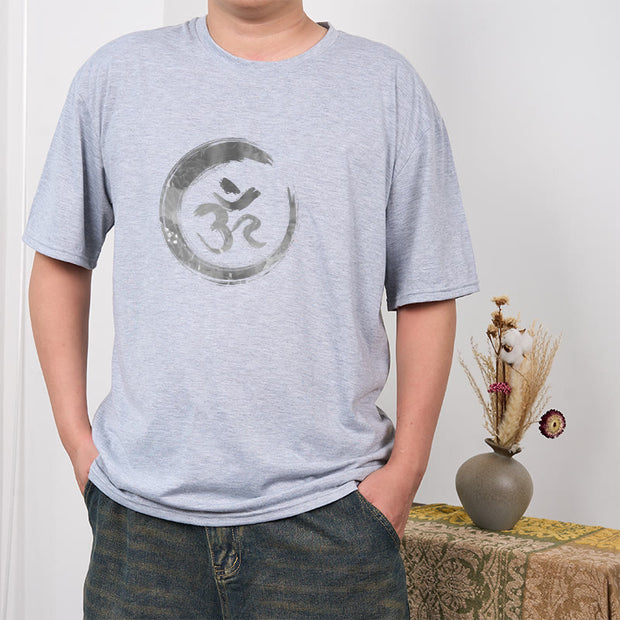 Buddha Stones OM Mantra Sanskrit Tee T-shirt T-Shirts BS 19