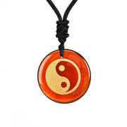 Buddha Stones Various Crystal Amethyst Tiger Eye Green Aventurine Yin Yang Spiritual Necklace Pendant