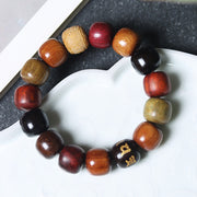 Buddha Stones Tibet Various Wood Om Mani Padme Hum Purity Bracelet Bracelet BS 2