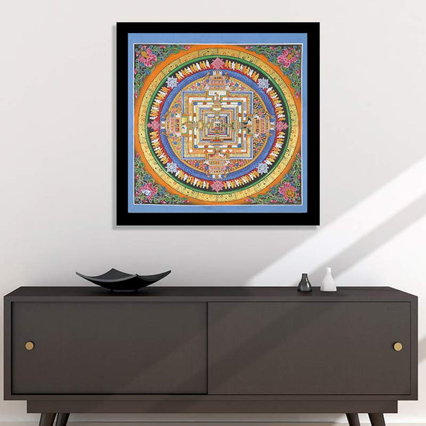 Buddha Stones Tibetan Thangka Painting Blessing Handmade Decoration - image 1