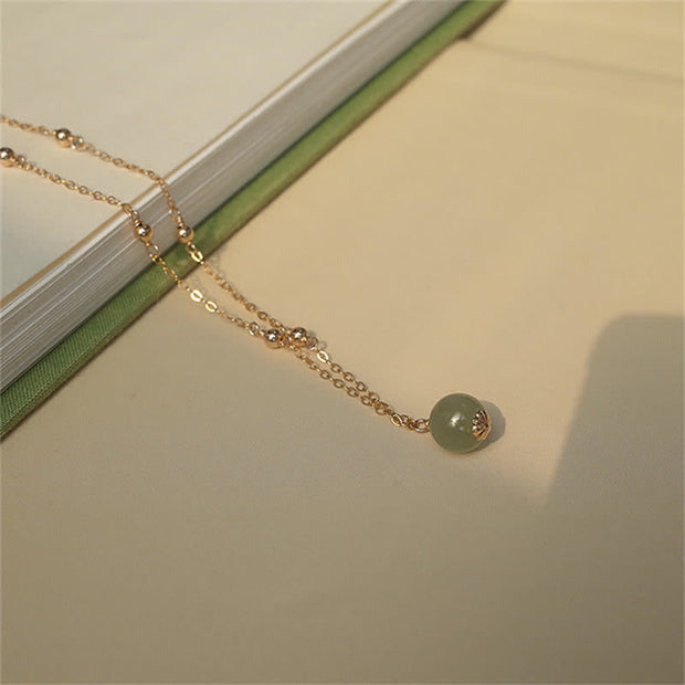 Buddha Stones 14k Gold Plated Hetian Jade Luck Beaded Necklace Pendant (Extra 35% Off | USE CODE: FS35) - image 10