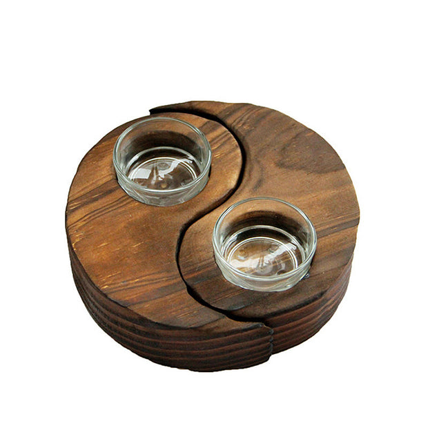 Buddha Stones Yin Yang Wood Candle Holder Meditation Rituals Use Items (Extra 35% Off | USE CODE: FS35) - image 22