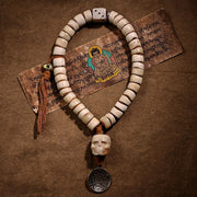 Buddha Stones Tibetan Natural Yak Bone The Lord Of The Corpse Forest Dice Chinese Zodiac Nine Palaces Eight Diagrams Strength Wrist Mala (Extra 35% Off | USE CODE: FS35) - 16mm Yak Bone(36 Beads) - image 0