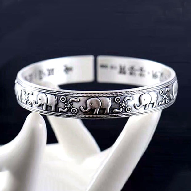 Buddha Stones Elephant White Copper Strength Bracelet Bangle (Extra 30% Off | USE CODE: FS30) - image 10