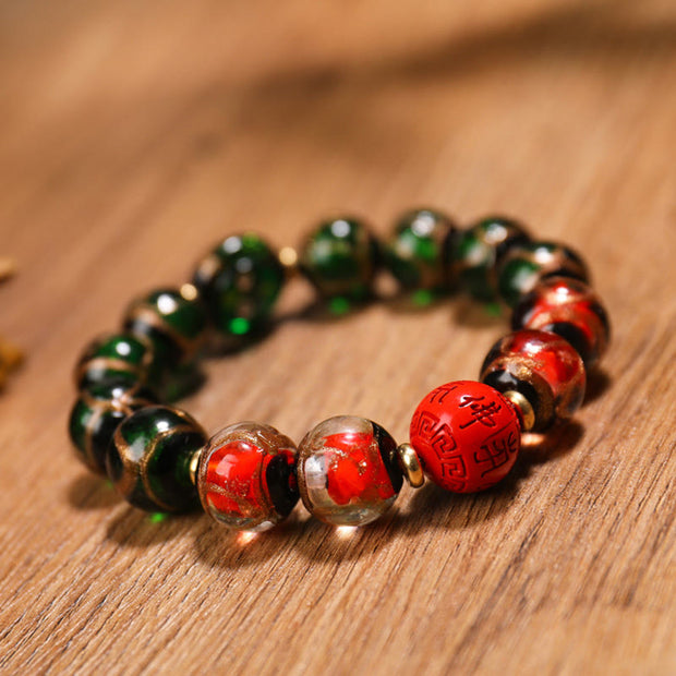 Buddha Stones Tibetan Five God of Wealth Thangka Liuli Glass Bead Chinese Zodiac Protection Bracelet (Extra 35% Off | USE CODE: FS35) - image 16
