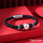 Buddha Stones 999 Sterling Silver 12 Constellations of the Zodiac Blessing Handmade String Bracelet (Extra 35% Off | USE CODE: FS35) - Capricorn - image 16