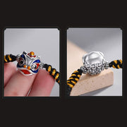 Buddha Stones Handmade Dancing Lion Luck Braided String Bracelet 4