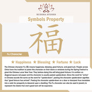 Buddha Stones Natural Strawberry Quartz Fu Character Pumpkin Charm Positive Bracelet Bracelet BS 11