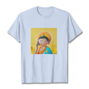 Buddha Stones Buddha Picks Up The Phone Tee T-shirt T-Shirts BS LightCyan 2XL