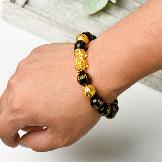Buddha Stones "Blessings of Protection to Attract Wealth" PiXiu Bracelet Includes Gift Message Card - image 16