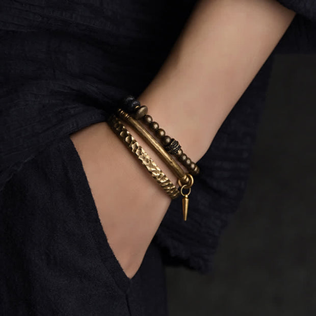 Buddha Stones Lava Rock Stone Copper Balance Cuff Bracelet Bangle (Extra 30% Off | USE CODE: FS30) - image 16