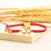 Buddha Stones Tibetan Handmade OM Mindfulness Red String Bracelet (Extra 30% Off | USE CODE: FS30) - image 2