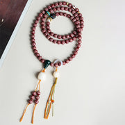 Buddha Stones Red Bodhi Seed Om Mani Padme Hum Lotus Engraved Harmony Bracelet (Extra 30% Off | USE CODE: FS30) - image 11