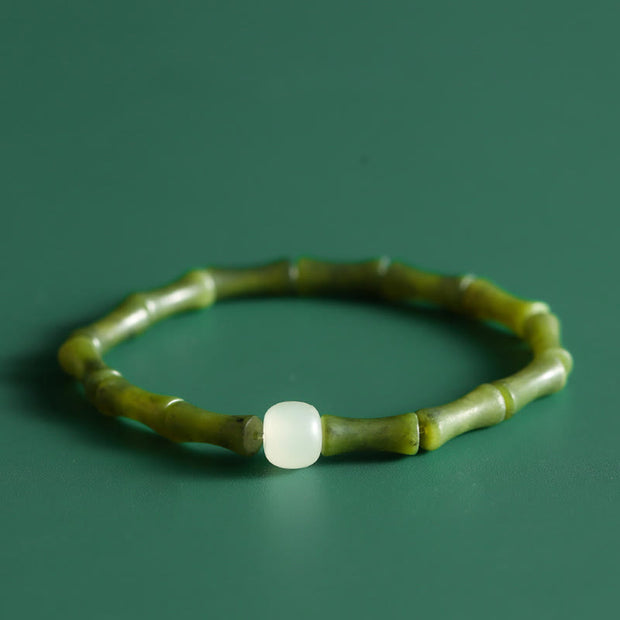 FREE Today: Luck and Abundance Bamboo Jade Pattern Bracelet