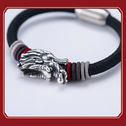 Buddha Stones 999 Sterling Silver Dragon Luck Handcrafted Braided Child Adult Bracelet (Extra 30% Off | USE CODE: FS30) Bracelet BS 5