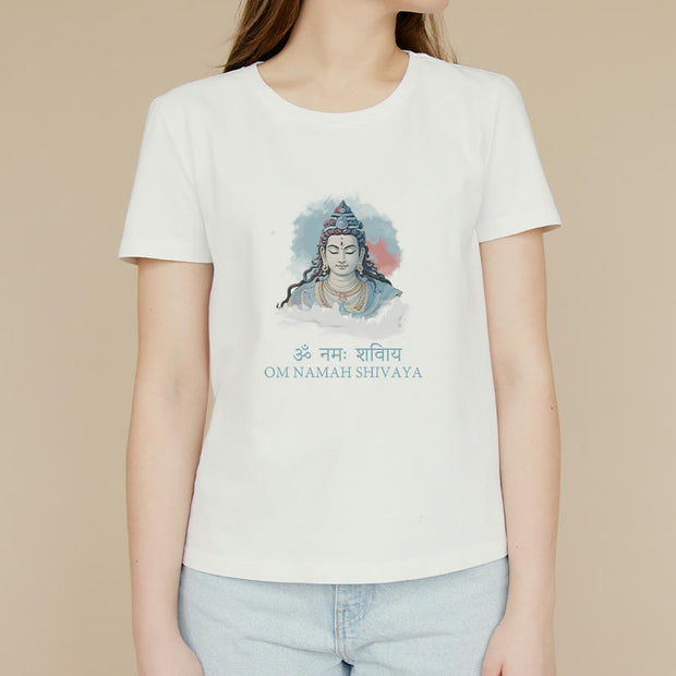 Buddha Stones Sanskrit OM NAMAH SHIVAYA Colorful Clouds Tee T-shirt T-Shirts BS 5