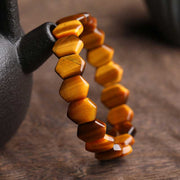 Buddha Stones Natural Tiger Eye Strength Protection Bracelet