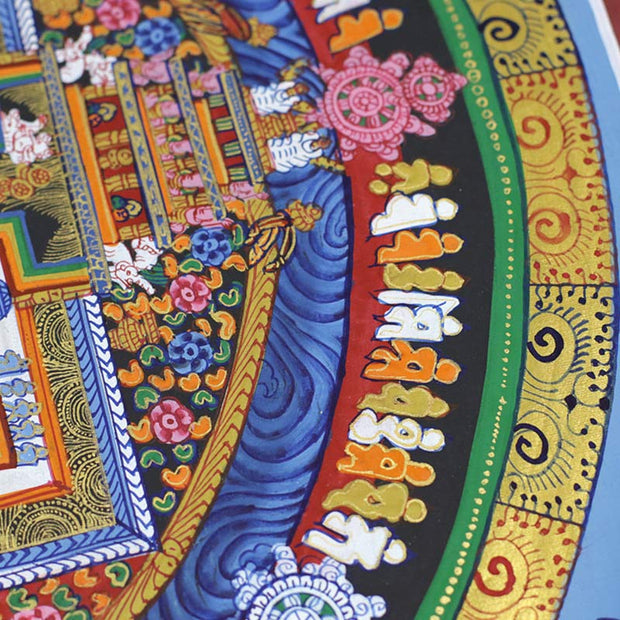 Buddha Stones Tibetan Thangka Painting Blessing Handmade Decoration - image 4