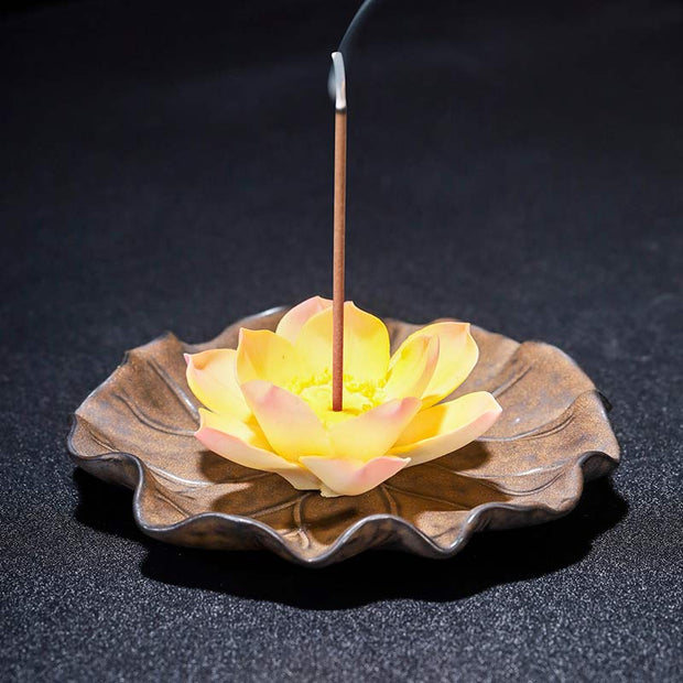 Buddha Stones Tibetan Lotus Blessing Incense Burner Decoration (Extra 30% Off | USE CODE: FS30) - 7 - image 13