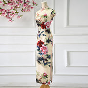 Buddha Stones Peony Flower Print Cheongsam Dress Women's Qipao (Extra 30% Off | USE CODE: FS30) - image 2