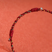 FREE Today: Keep Positive Tibet Handmade Multicolored Bamboo Strength Braided String Bracelet