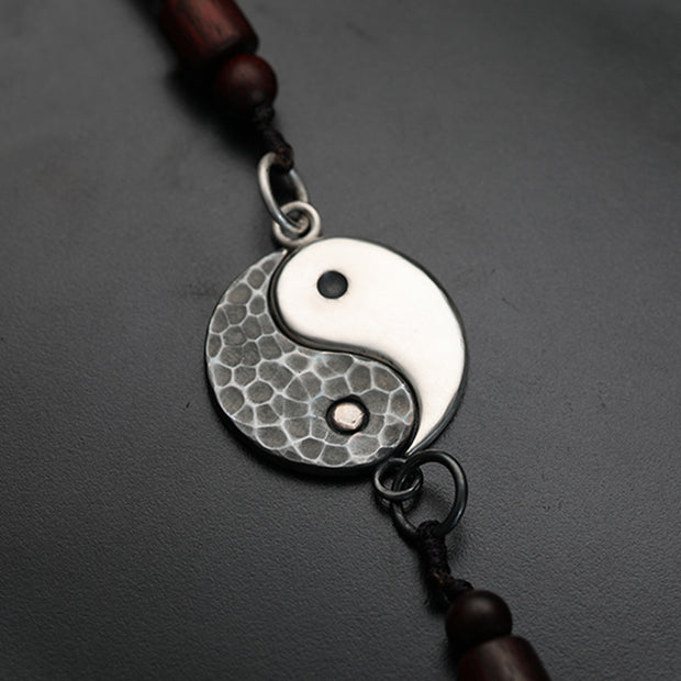Buddha Stones 990 Sterling Silver Yin Yang Balance Harmony Necklace Pendant (Extra 30% Off | USE CODE: FS30) - image 1