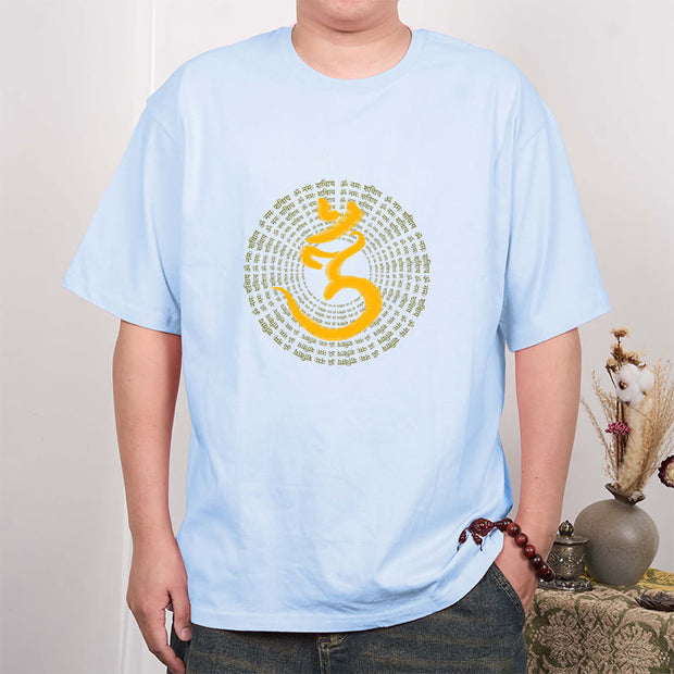 Buddha Stones 108 OM NAMAH SHIVAYA Mantra Sanskrit Tee T-shirt T-Shirts BS 17