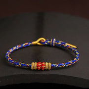 Buddha Stones Handmade Colorful Rope King Kong Knot Braided Luck Bracelet - image 12