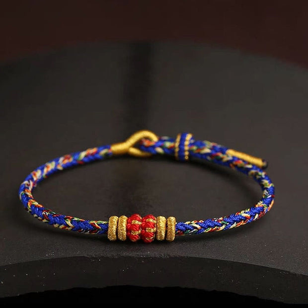 Buddha Stones Handmade Colorful Rope King Kong Knot Braided Luck Bracelet - image 12