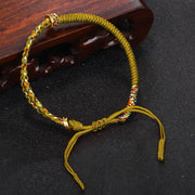 Buddha Stones Om Mani Padme Hum Protection Luck String Bracelet Bracelet BS 12