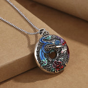 Buddha Stones Phoenix Peony Flower Luck Protection Necklace Pendant (Extra 30% Off | USE CODE: FS30) - image 6