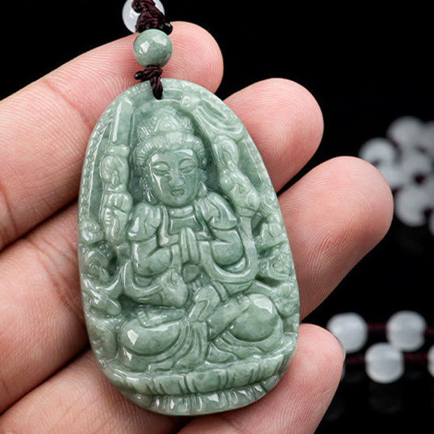 Buddha Stones Chinese Zodiac Natal Buddha Natural Jade Wealth Prosperity Necklace Pendant (Extra 30% Off | USE CODE: FS30) - image 6