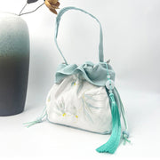 Buddha Stones Suzhou Embroidery Camellia Magnolia Peony Lotus Silk Tote Crossbody Bag Shoulder Bag Handbag 10