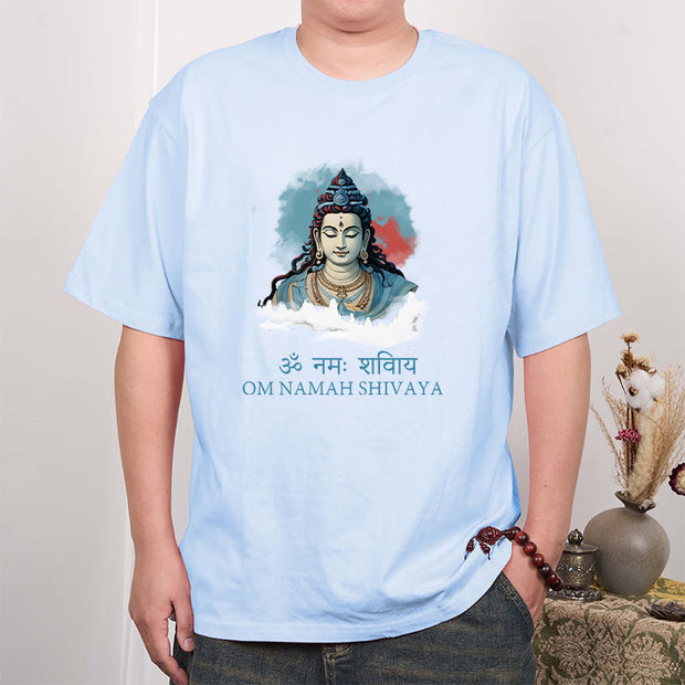 Buddha Stones Sanskrit OM NAMAH SHIVAYA Colorful Clouds Tee T-shirt T-Shirts BS 17