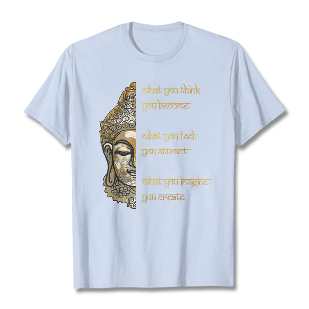 Buddha Stones What You Think Tee T-shirt T-Shirts BS LightCyan 2XL