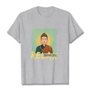 Buddha Stones Buddha Says Relax Buddha Tee T-shirt T-Shirts BS LightGrey 2XL