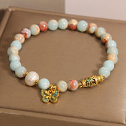 FREE Today: Make An Achievement Shoushan Stone Pearl Butterfly Bracelet